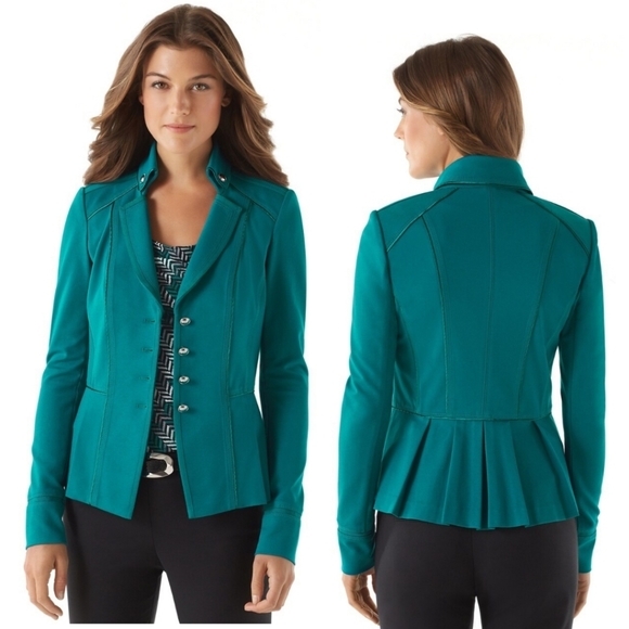 White House Black Market Jackets & Blazers - WHBM LOTUS PONTE JACKET